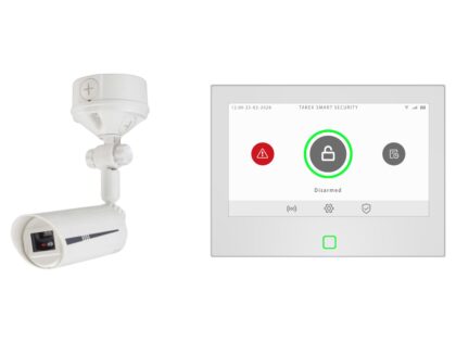 10.	wireless Fire Alarm Kit 

1xcontrol panel
1x wireless keypad  
1x wireless indoor siren
wireless Smoke and Heat detector
My Jablotron App -  backup battery