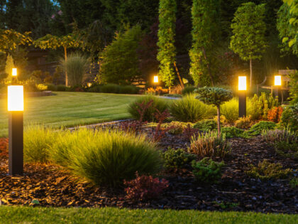 Modern Backyard Outdoor LED Lighting Systems